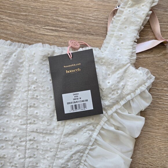 House of CB Catalina Corset Top New With Tags Size Medium Bodice Romantic $135 - Picture 3 of 17